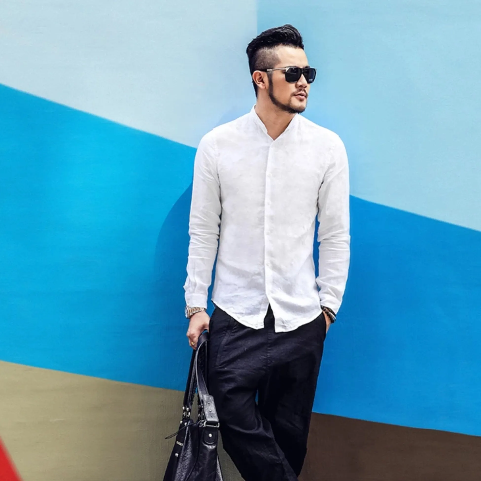 Men's Сasual Cotton Long-Sleeve Shirt