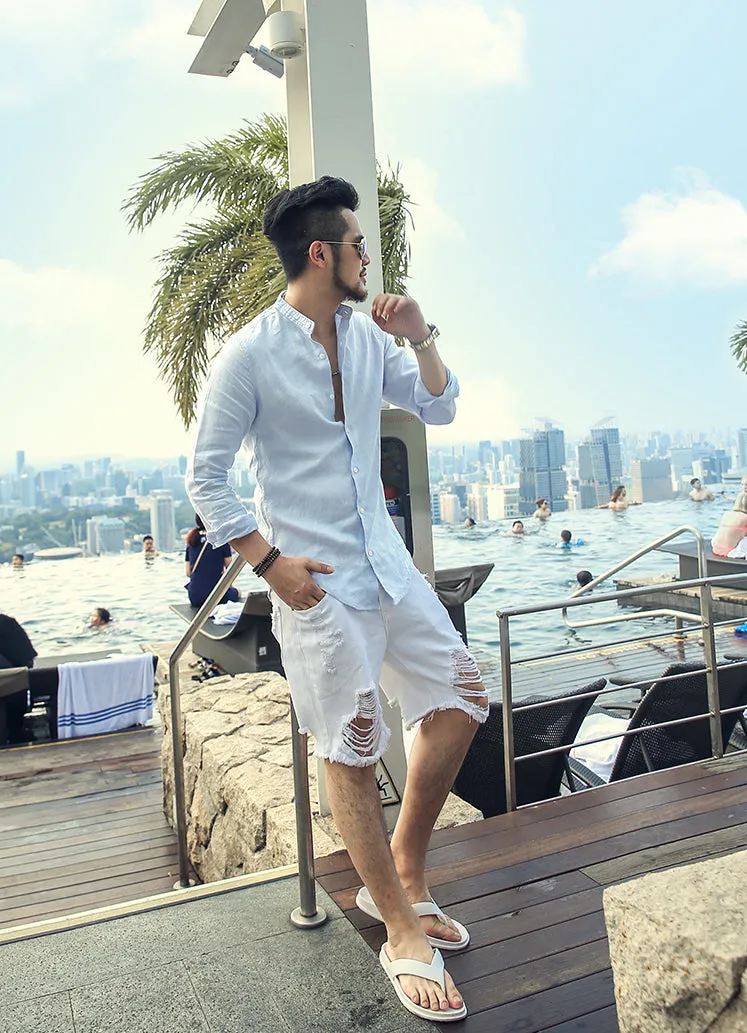 Men's Сasual Cotton Long-Sleeve Shirt
