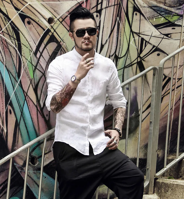 Men's Сasual Cotton Long-Sleeve Shirt