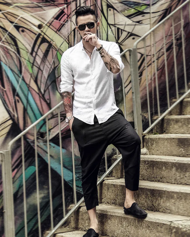 Men's Сasual Cotton Long-Sleeve Shirt