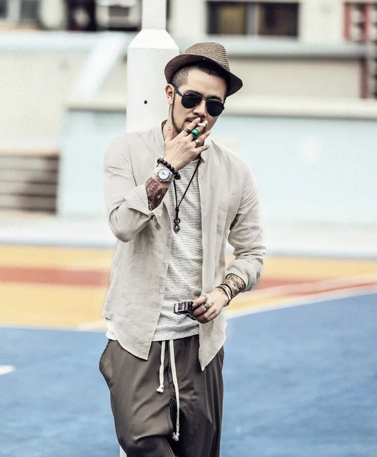 Men's Сasual Cotton Long-Sleeve Shirt
