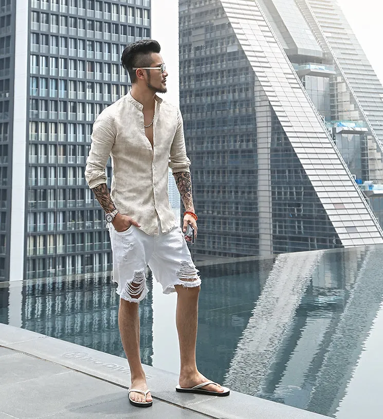 Men's Сasual Cotton Long-Sleeve Shirt
