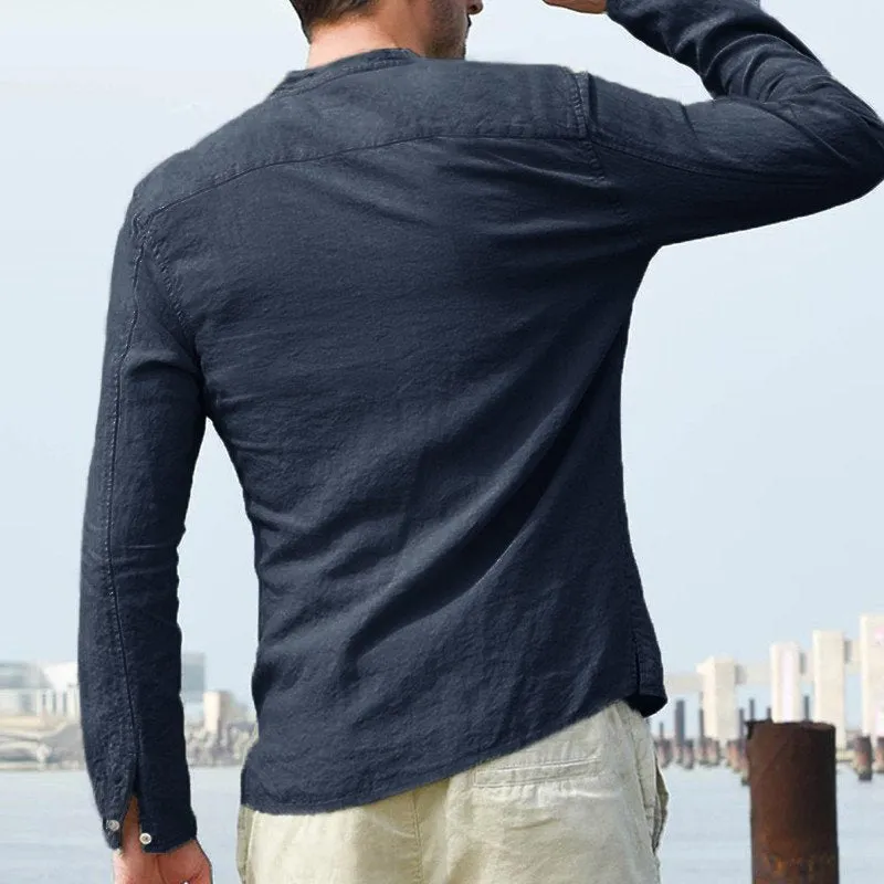 Men's Autumn Casual Long Sleeve Cotton Shirt