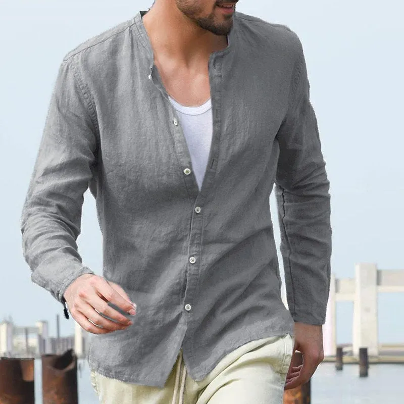 Men's Autumn Casual Long Sleeve Cotton Shirt