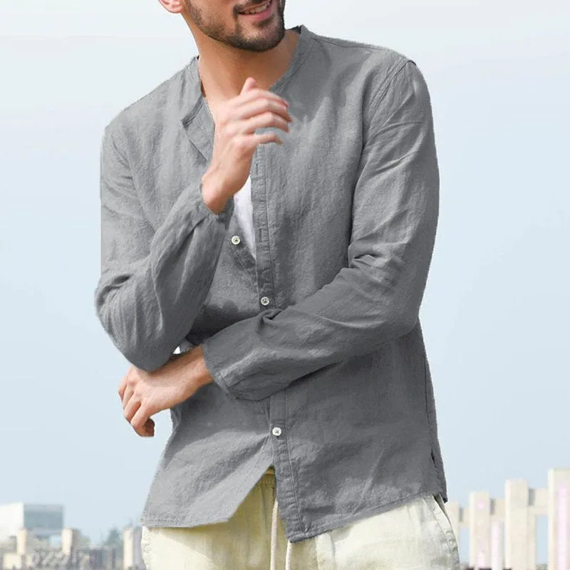 Men's Autumn Casual Long Sleeve Cotton Shirt