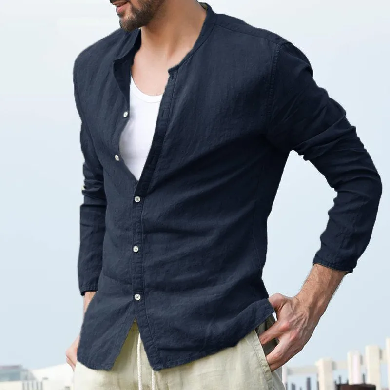 Men's Autumn Casual Long Sleeve Cotton Shirt