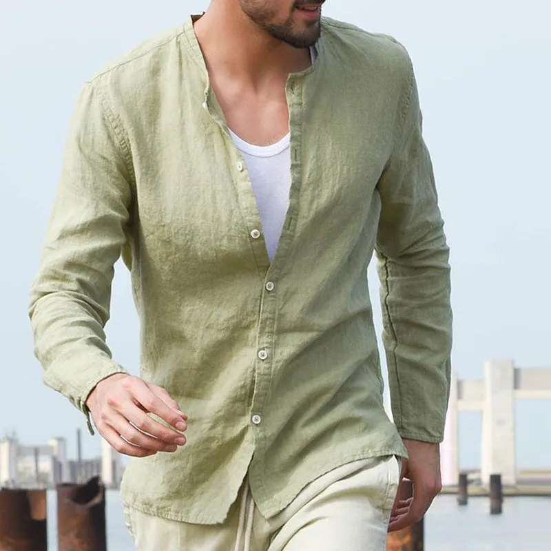 Men's Autumn Casual Long Sleeve Cotton Shirt