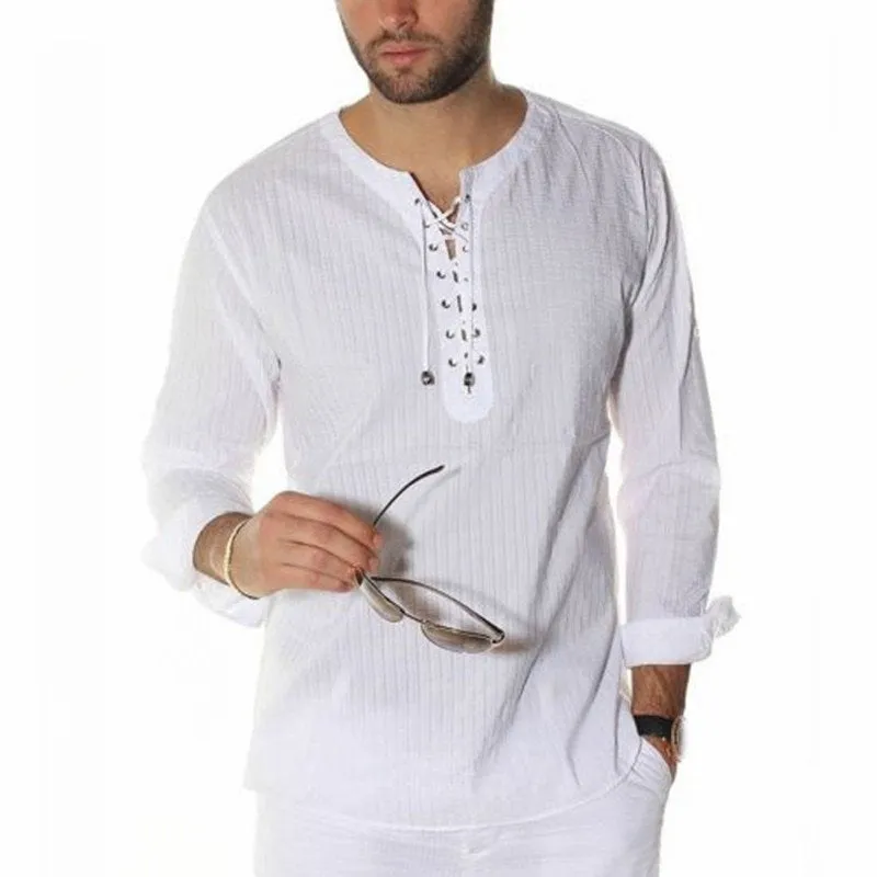 Men's Autumn Casual  Long Sleeve Solid Slim Shirt