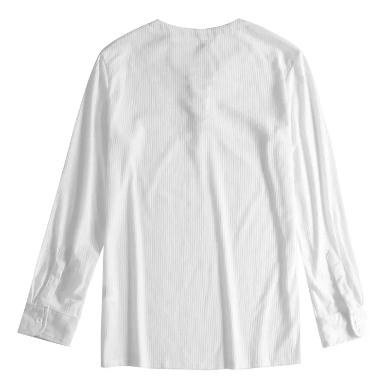 Men's Autumn Casual  Long Sleeve Solid Slim Shirt