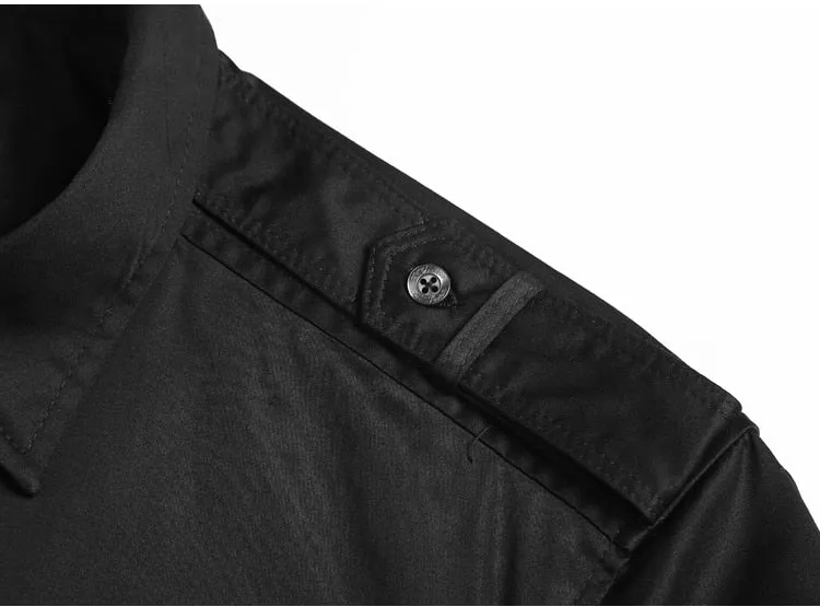 Men's Autumn/Winter European Style Slim Fit  Long-Sleeved Shirt