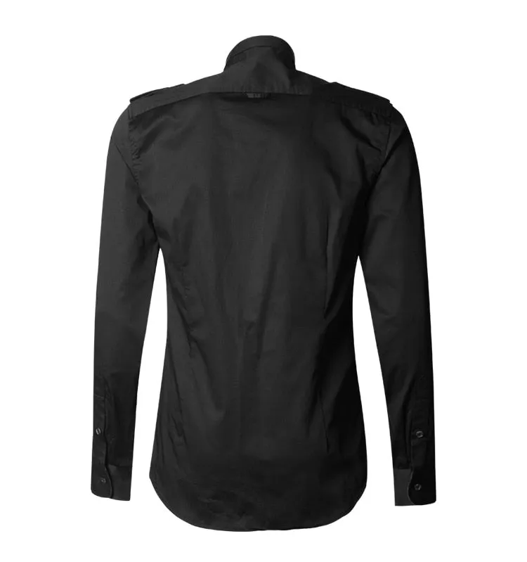 Men's Autumn/Winter European Style Slim Fit  Long-Sleeved Shirt