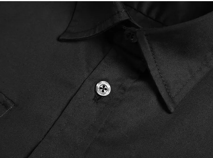 Men's Autumn/Winter European Style Slim Fit  Long-Sleeved Shirt