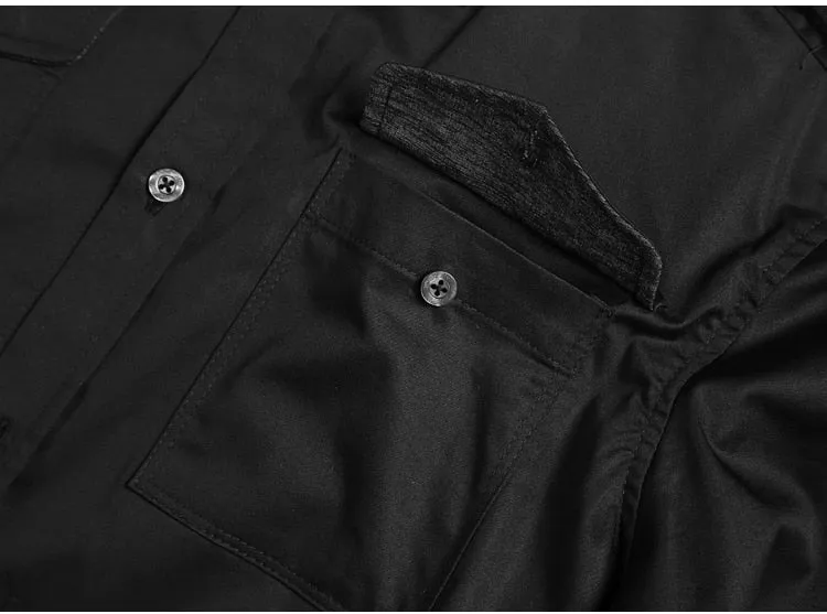 Men's Autumn/Winter European Style Slim Fit  Long-Sleeved Shirt