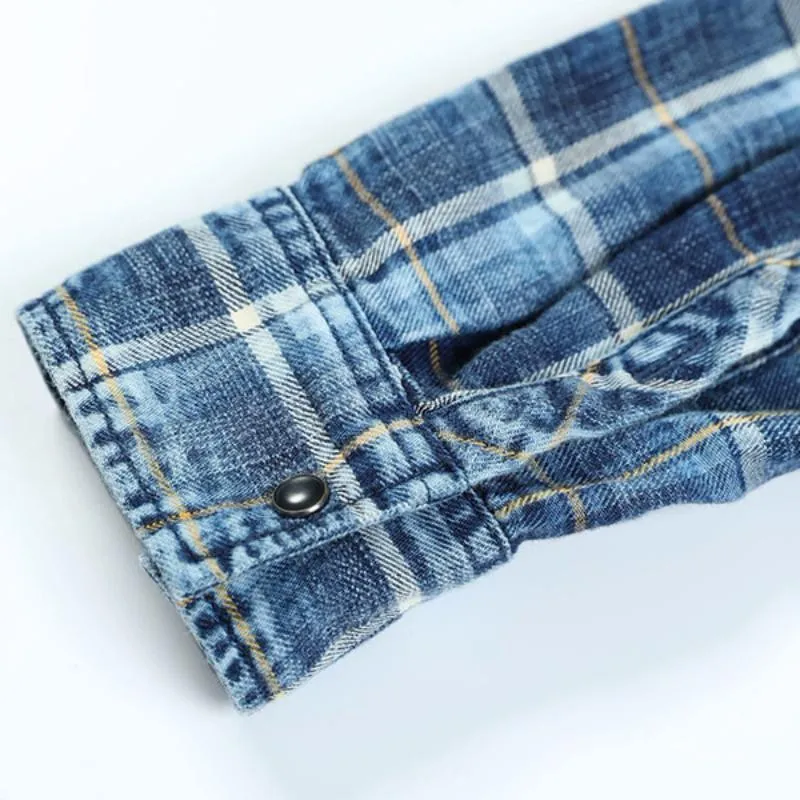Men's Autumn/Winter Plaid Long Sleeved Shirt