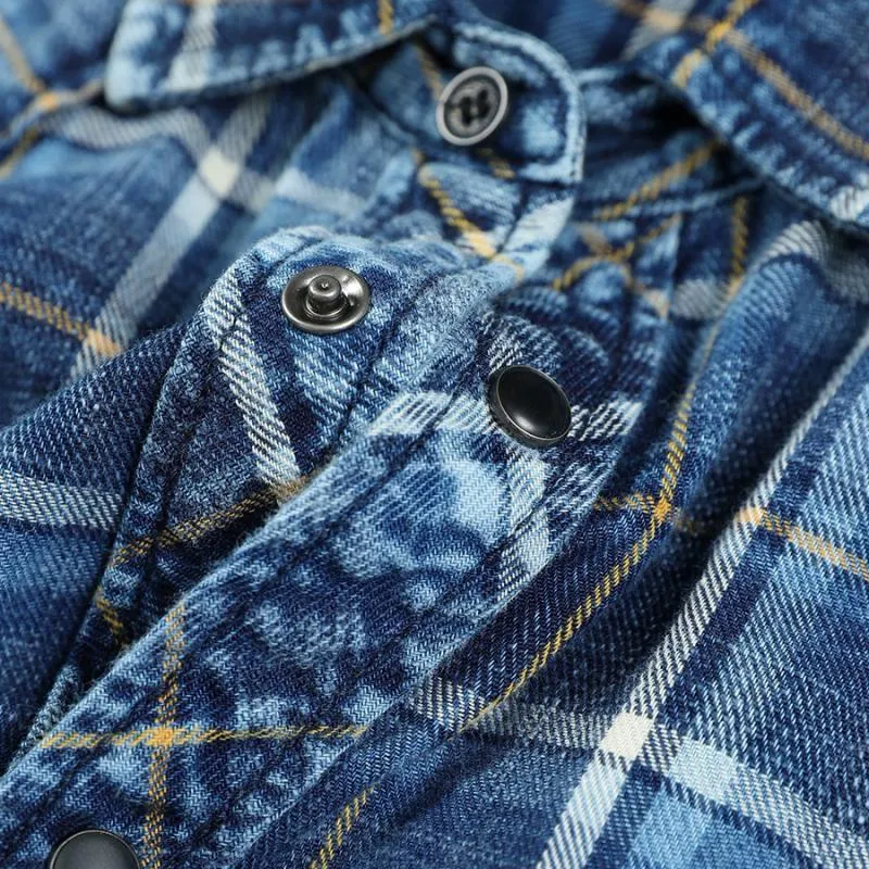 Men's Autumn/Winter Plaid Long Sleeved Shirt