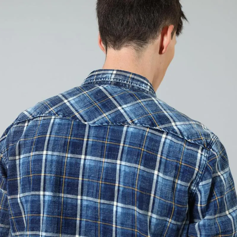Men's Autumn/Winter Plaid Long Sleeved Shirt