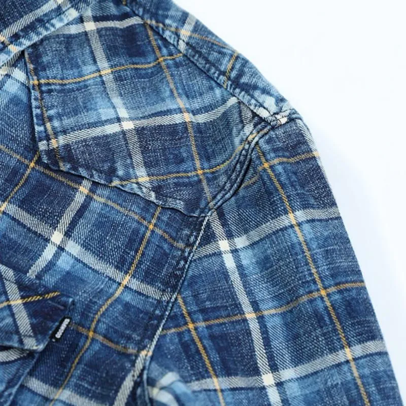 Men's Autumn/Winter Plaid Long Sleeved Shirt