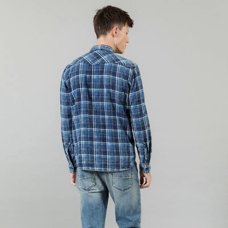 Men's Autumn/Winter Plaid Long Sleeved Shirt
