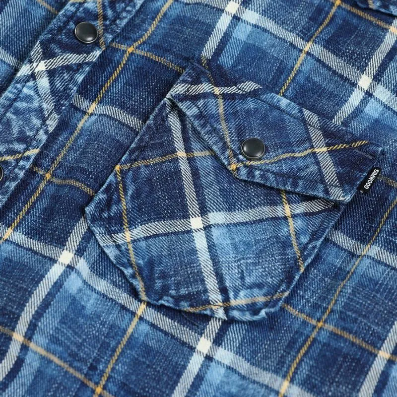 Men's Autumn/Winter Plaid Long Sleeved Shirt