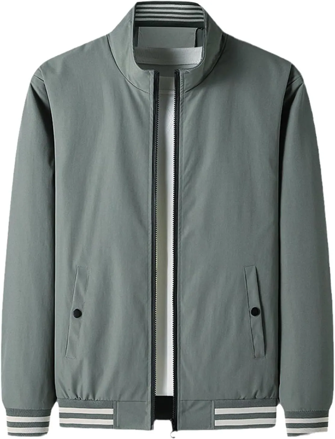 Men's Bomber Jacket Fashion Stylish Lightweight Windbreaker Fall Winter Casual Warm Golf Outdoor Jackets for Men