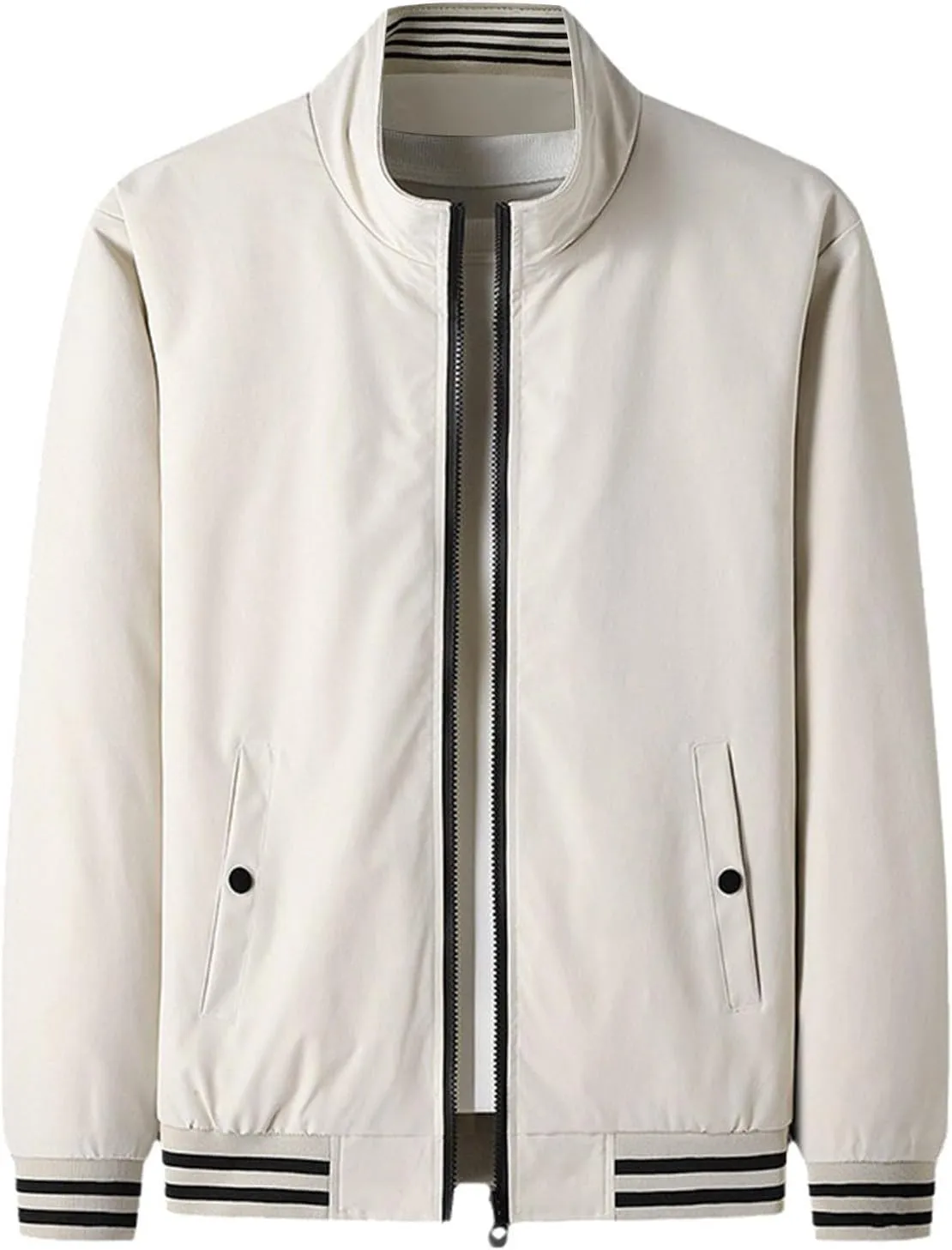 Men's Bomber Jacket Fashion Stylish Lightweight Windbreaker Fall Winter Casual Warm Golf Outdoor Jackets for Men