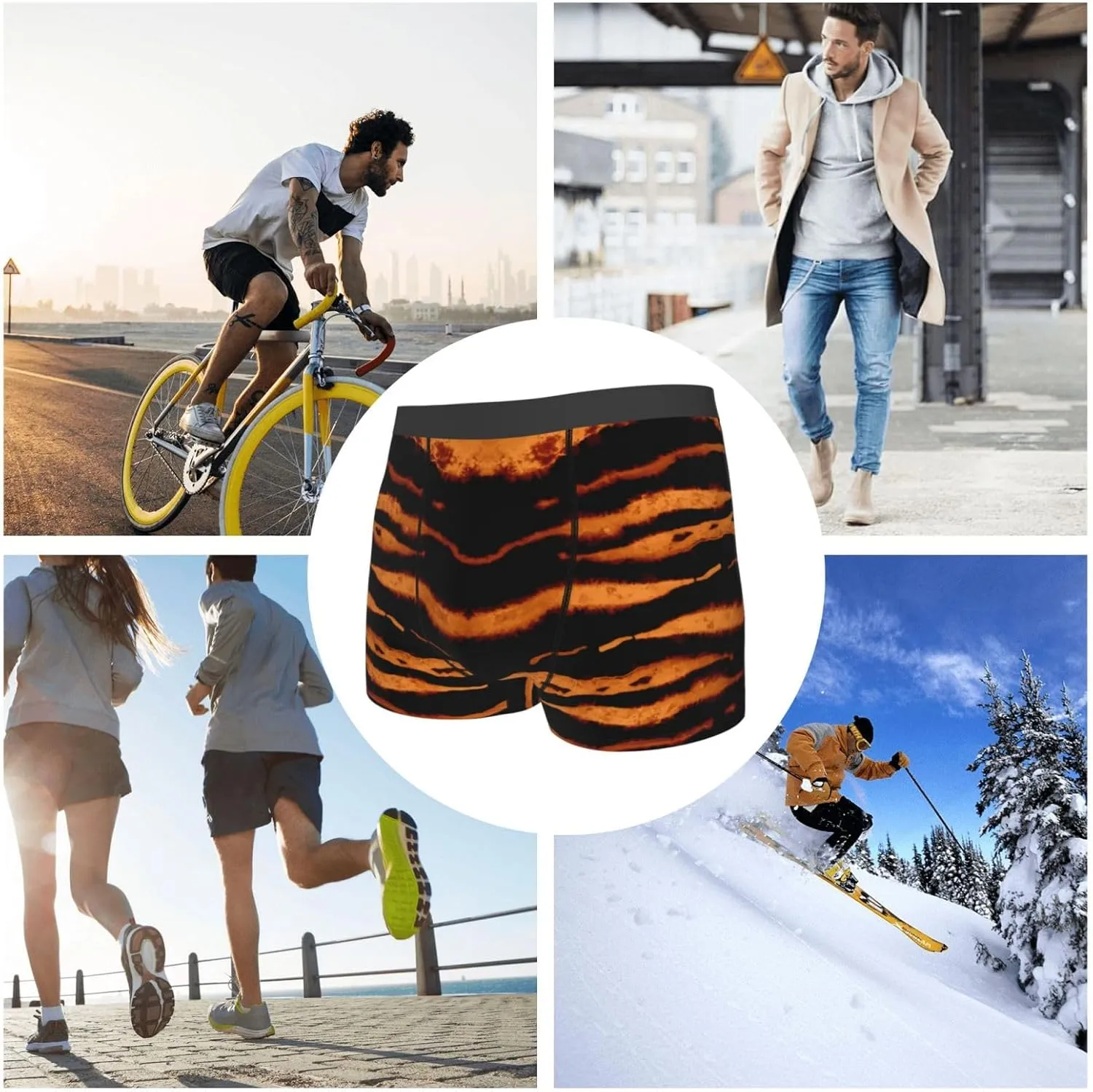 Men's Boxer Brief Underwear Cool Comfort Breathable Underwear