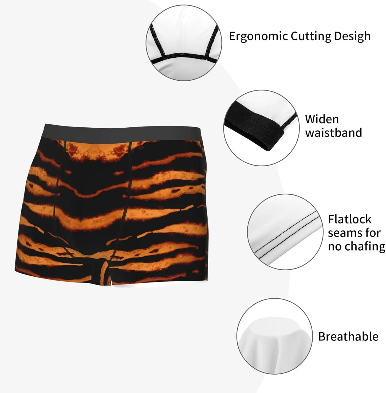 Men's Boxer Brief Underwear Cool Comfort Breathable Underwear