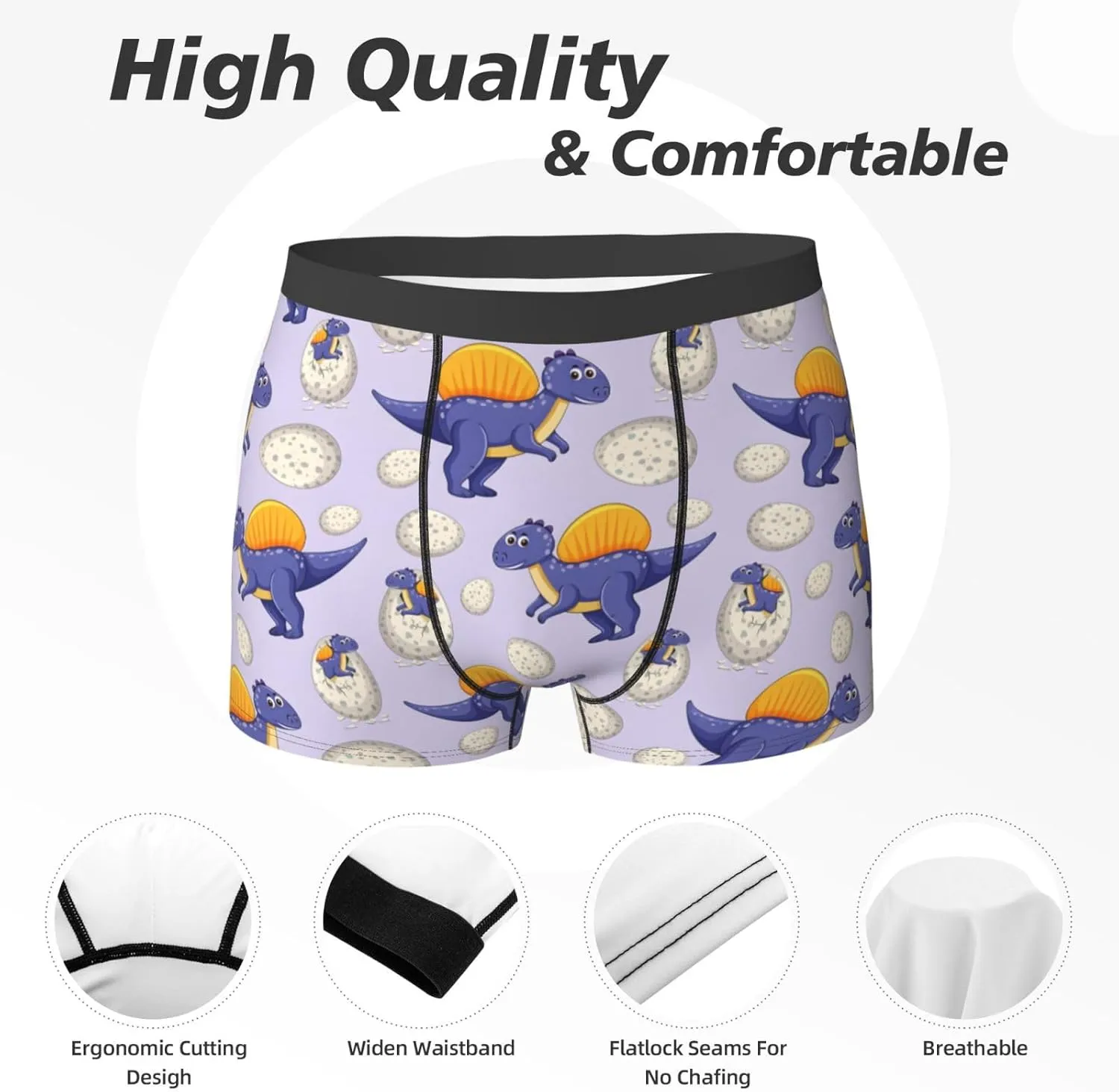 Men's Boxer Briefs Breathable Mens Underwear Briefs Soft