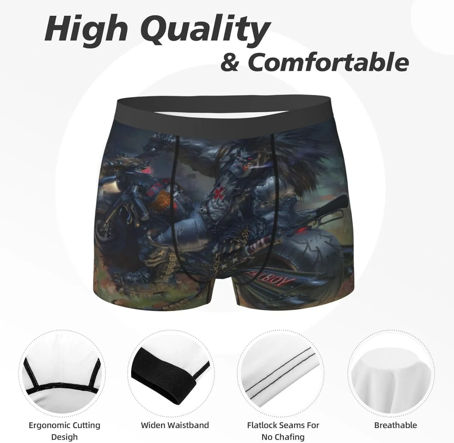 Men'S Boxer Briefs Soft Breathable Stretch Underwear