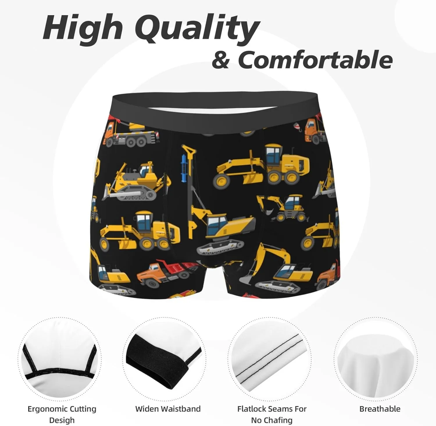 Men'S Boxer Briefs Soft Breathable Stretch Underwear