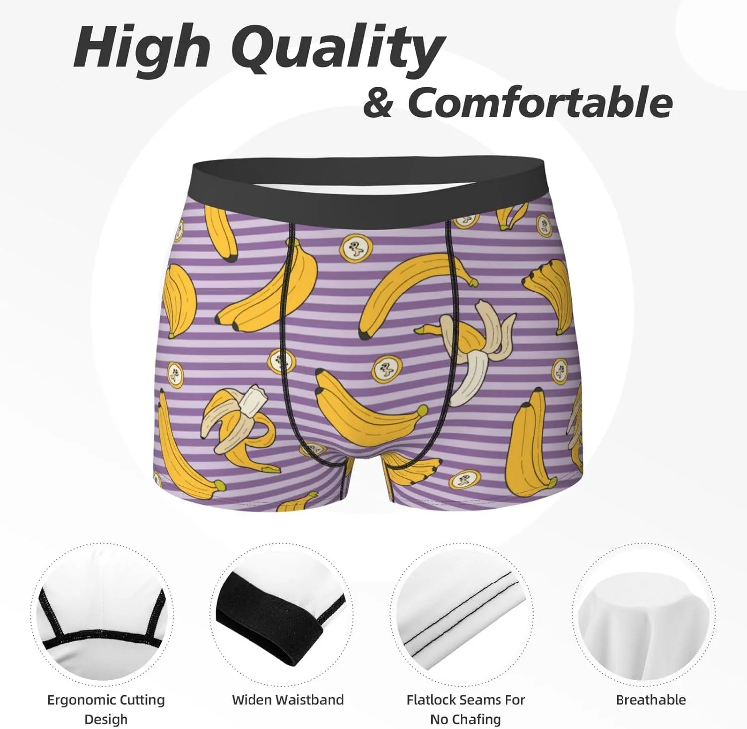 Men'S Boxer Briefs Soft Breathable Stretch Underwear