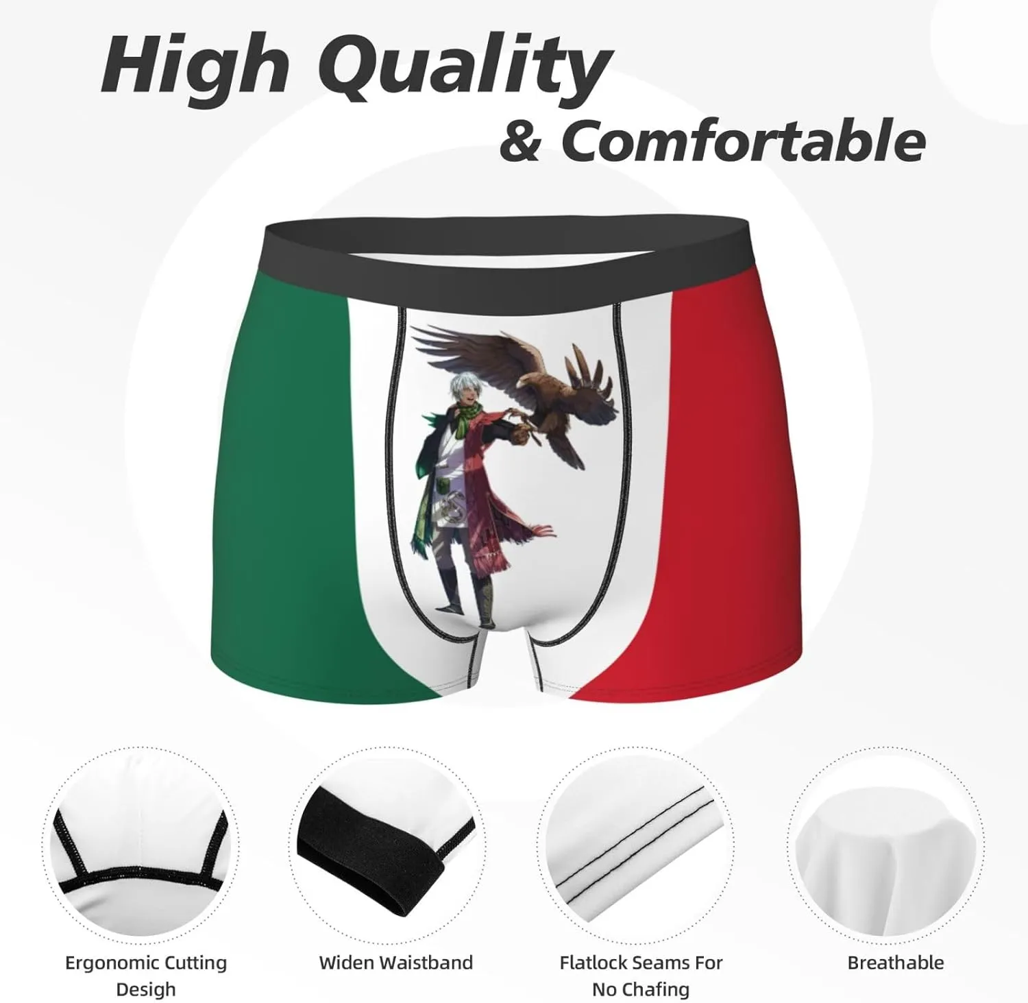 Men'S Boxer Briefs Soft Breathable Stretch Underwear