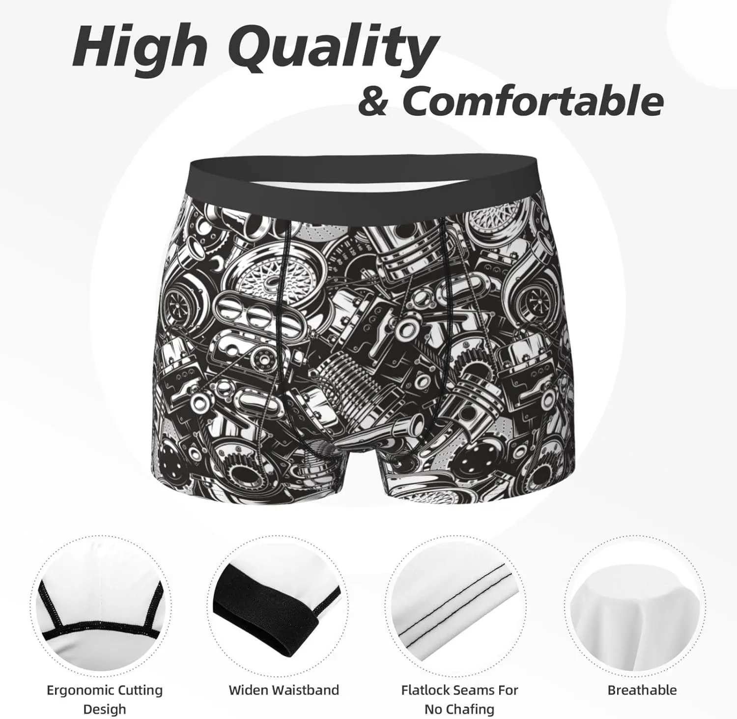 Men'S Boxer Briefs Soft Breathable Stretch Underwear