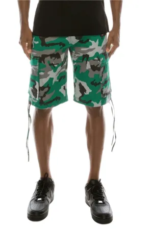 Men's Camo Belted Cargo Shorts