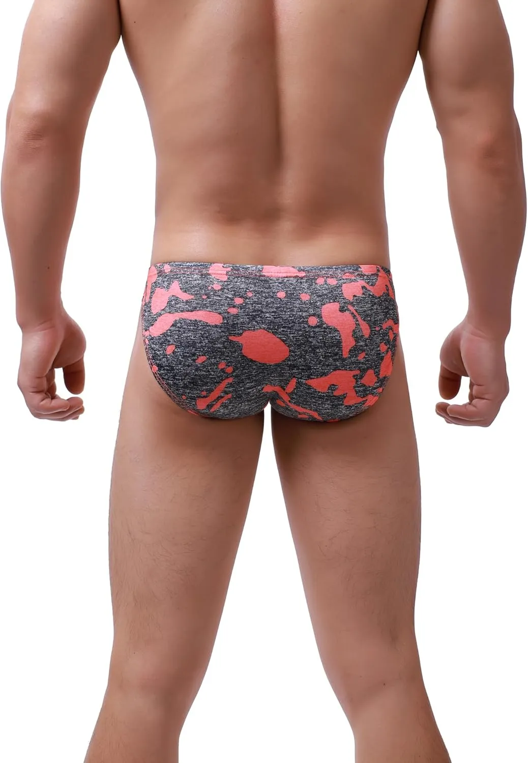 Men's Camouflage Stretch Support Briefs Breathable Pouch Underwear