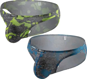 Men's Camouflage Stretch Support Briefs Breathable Pouch Underwear
