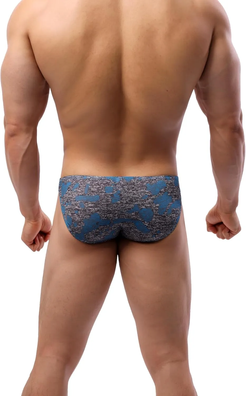 Men's Camouflage Stretch Support Briefs Breathable Pouch Underwear
