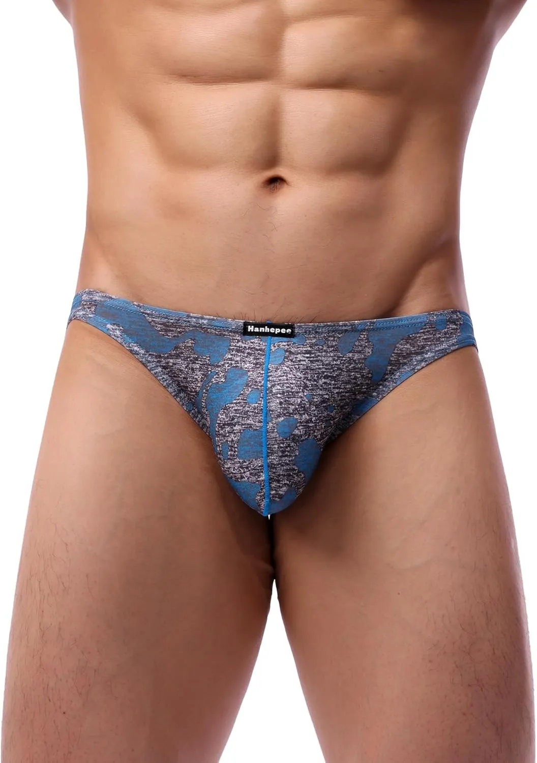 Men's Camouflage Stretch Support Briefs Breathable Pouch Underwear
