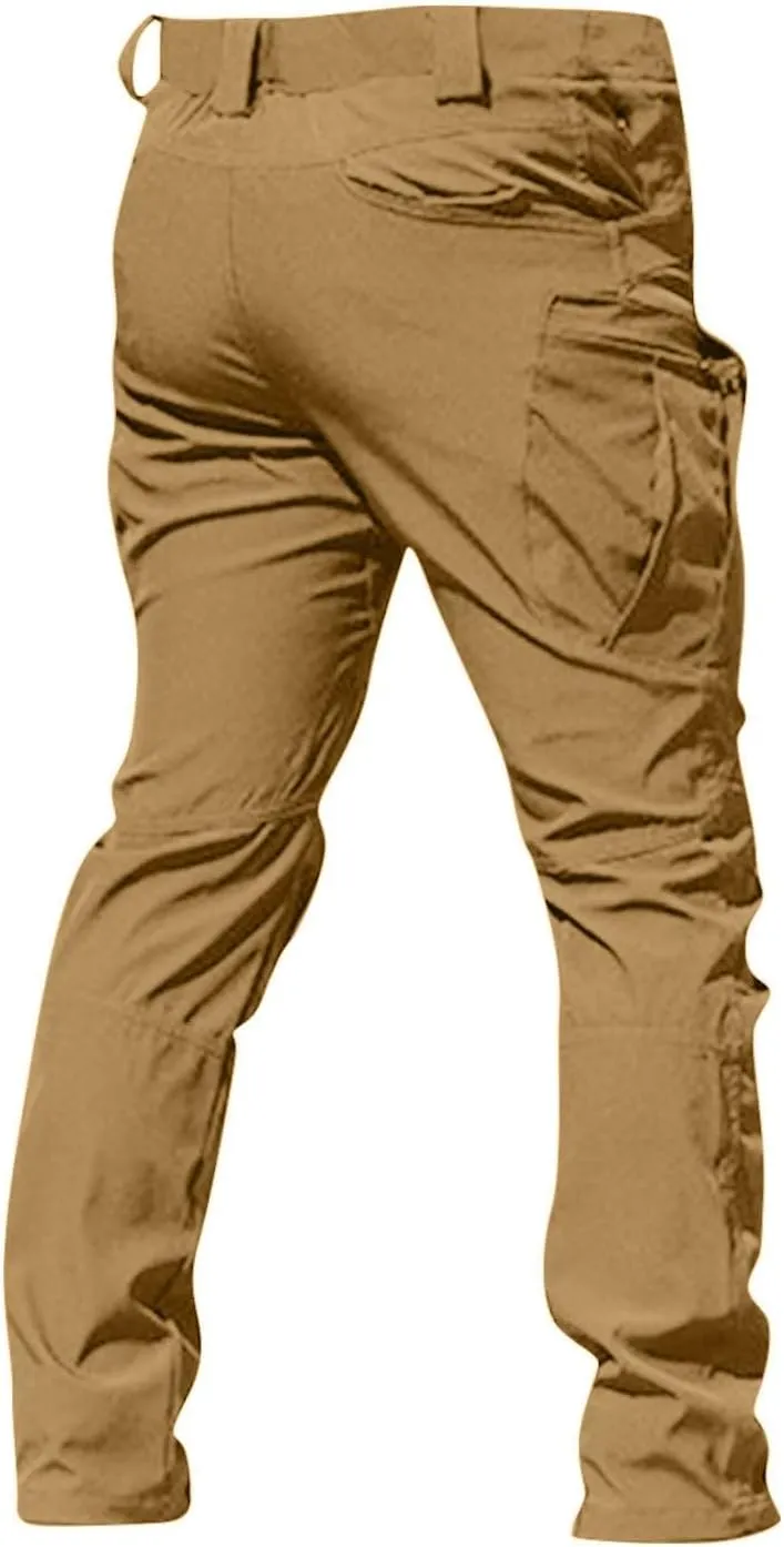 Mens Cargo Pants Military Outdoor Relaxed Fit Quick-Dry Hiking Pants Stretch Multi-Pocket Tactical Travel Work Pants