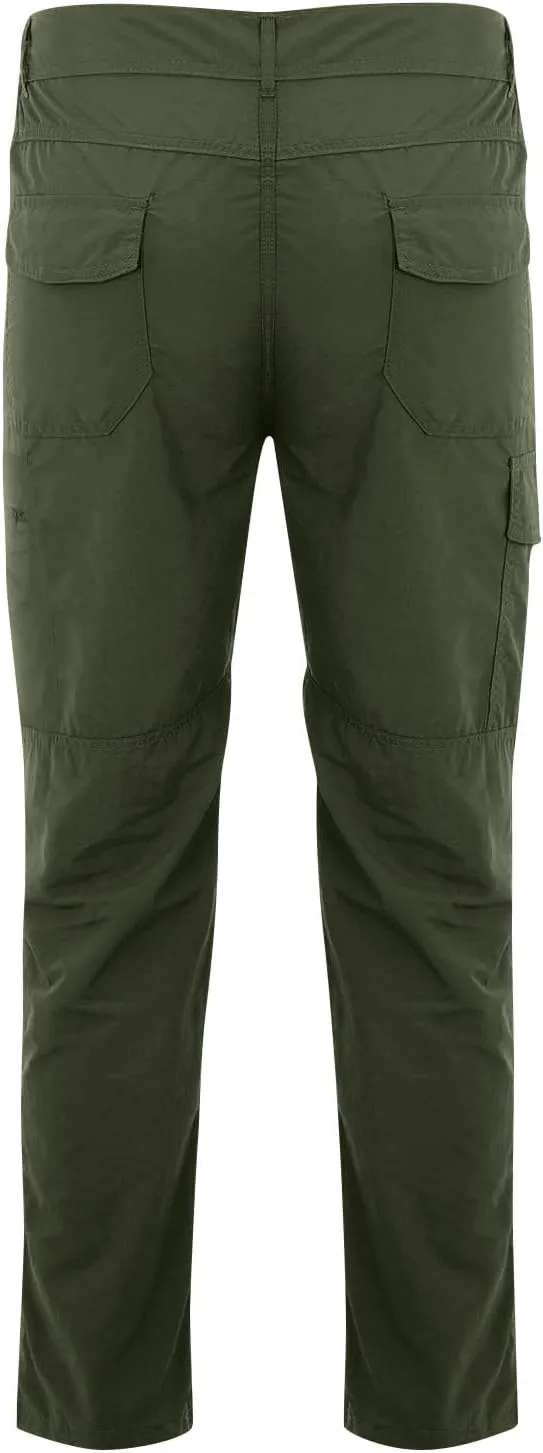 Mens Cargo Pants Stretch Camping Waterproof Outdoor Hiking Pants Travel Lightweight Camouflage Resistant Work Pants