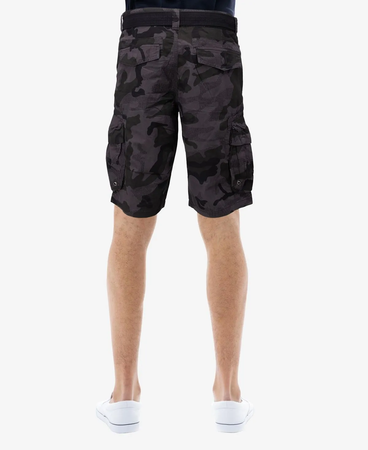 Men's Cargo Shorts with Double Pockets and X-Ray Waistband