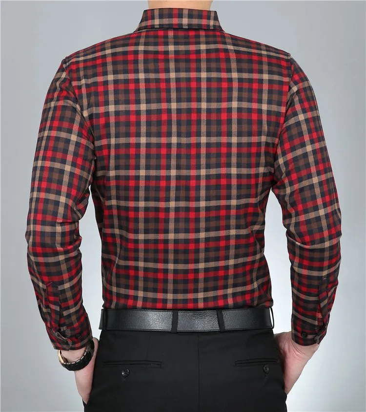 Men's Casual 100% Pure Cotton Dress Shirt