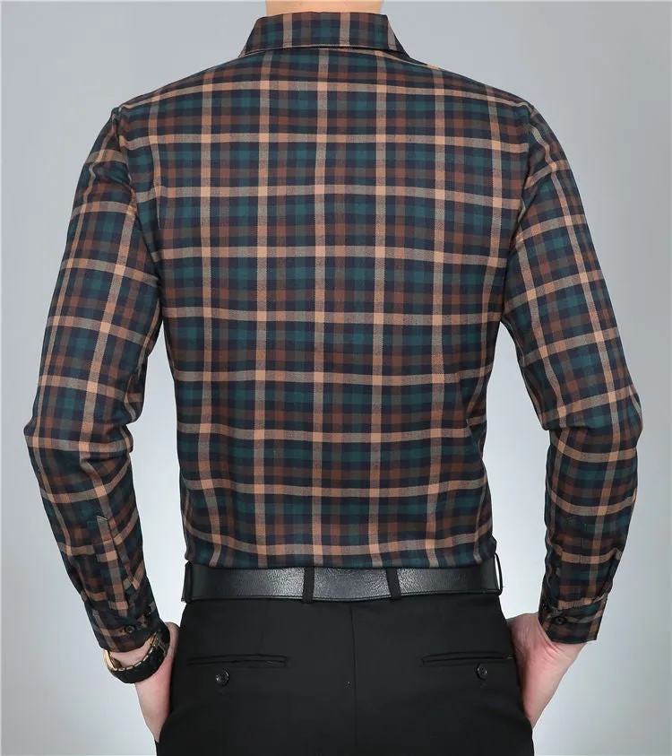 Men's Casual 100% Pure Cotton Dress Shirt