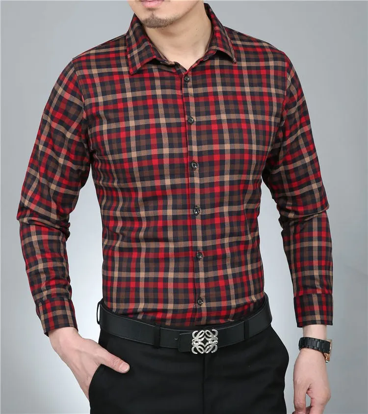 Men's Casual 100% Pure Cotton Dress Shirt