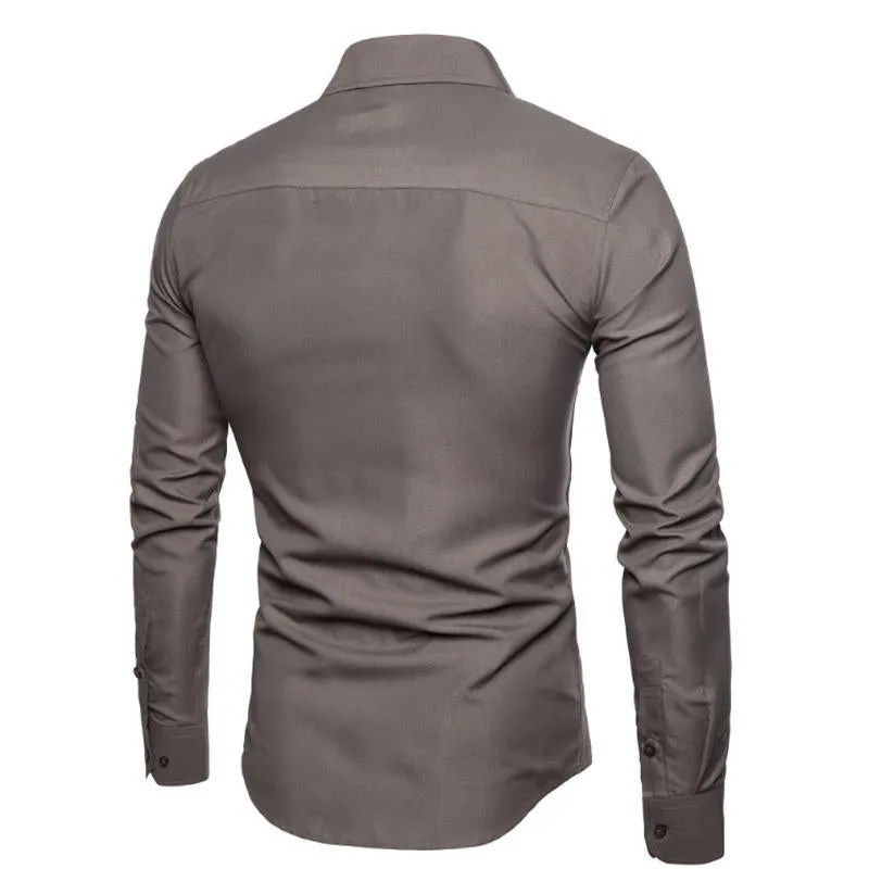 Men's Casual Camouflage Long Sleeve Shirt