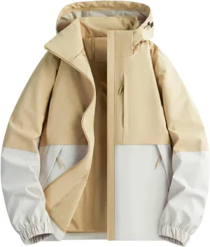 Mens Casual Lightweight Jacket Softshell Flight Jacket Varsity Windbreaker Winter Breathable Hooded Outdoor Jackets