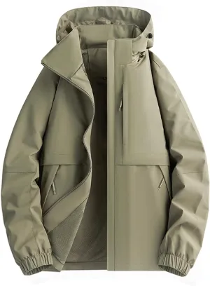 Mens Casual Lightweight Jacket Softshell Flight Jacket Varsity Windbreaker Winter Breathable Hooded Outdoor Jackets