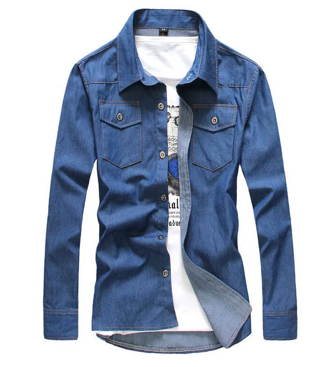 Men's Casual Long Sleeve, Turn Down Collar Shirt