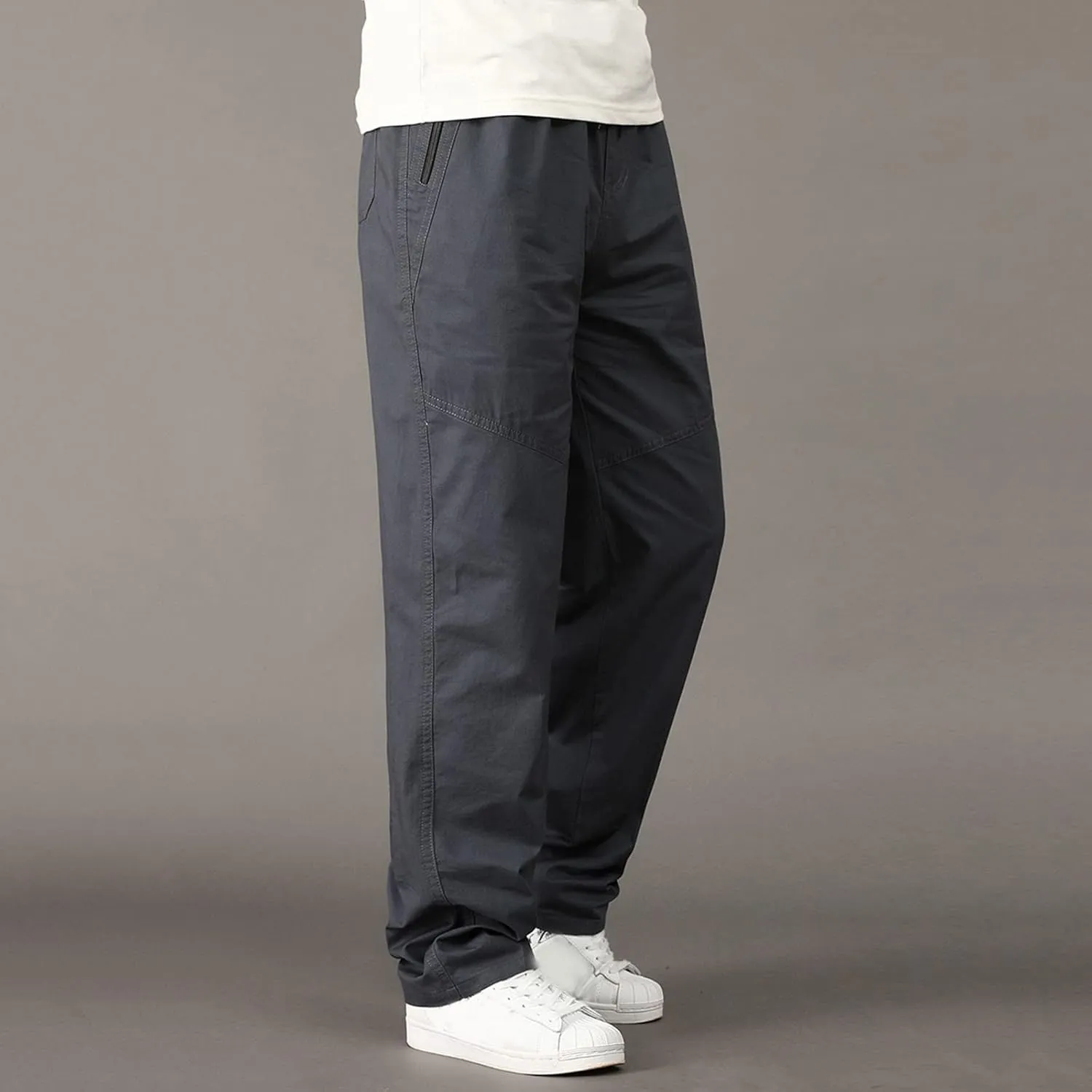 Men's Casual Pants Water Resistant Quick Dry Trousers Hiking Travel Outdoor Pants Soft Straight Sweatpants