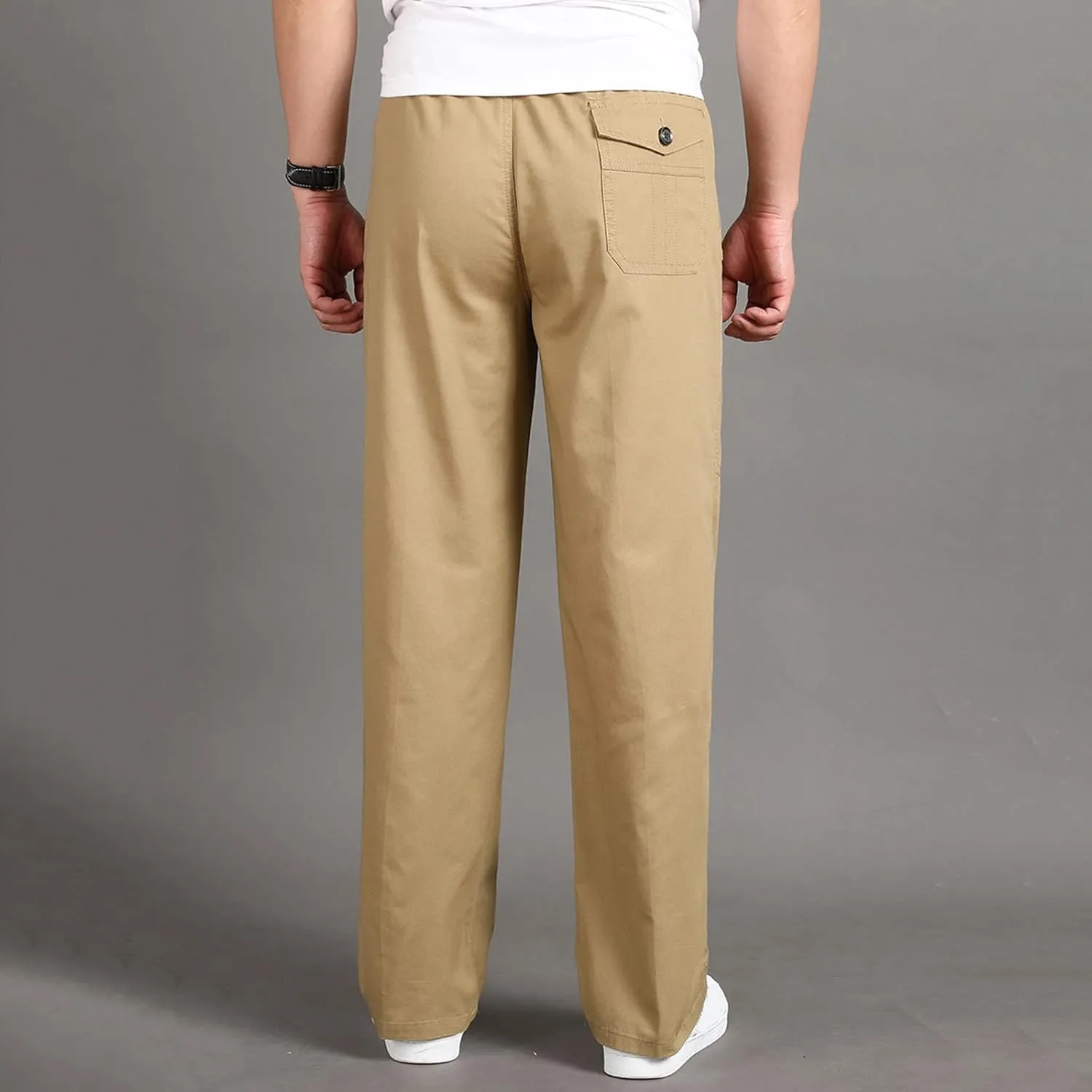 Men's Casual Pants Water Resistant Quick Dry Trousers Hiking Travel Outdoor Pants Soft Straight Sweatpants